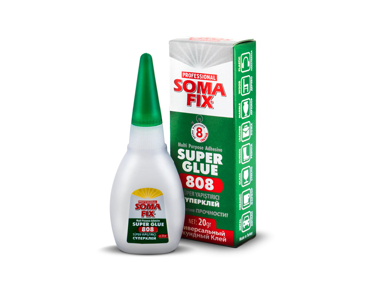 SOMAFIX 808 NET 20GR BRUT 25GR SÜPER YAPIŞTIRICI